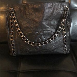 Chanel shoulder tote handbag